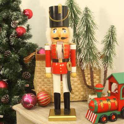 2019 Christmas Wooden Nutcracker for Christmas Decoration