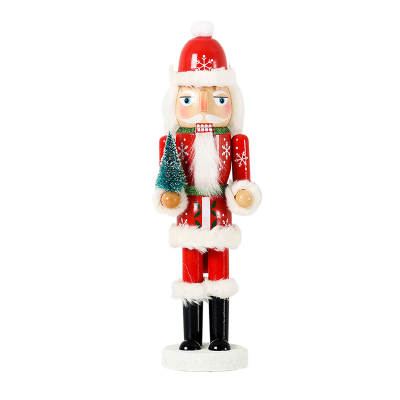 2019 Wooden Christmas Nutcracker Christmas Decoration Christmas Gifts 30 cmH