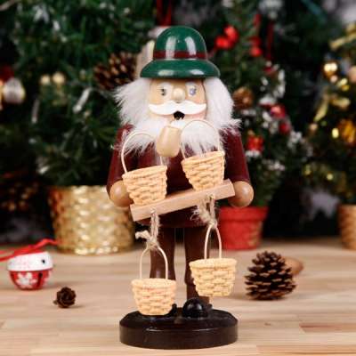 2019 Wooden Christmas Smoker Decoration 6 PCS Assortment